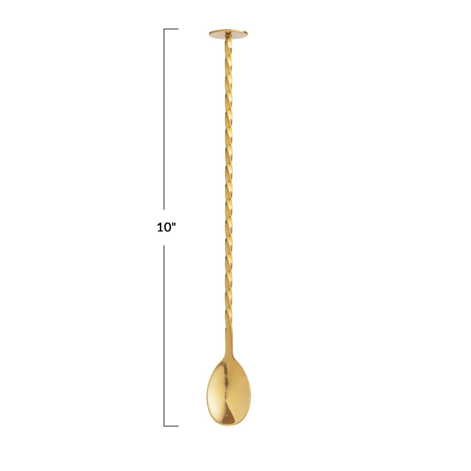 10" Cocktail Spoon - Gold