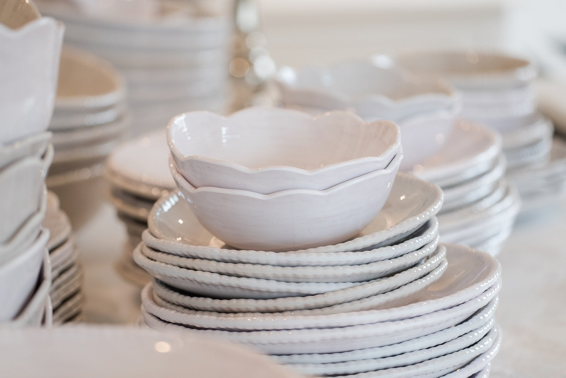 Beaded Serving Oval