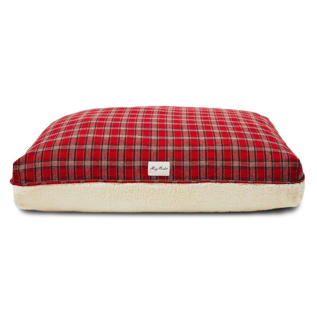 Plaid Sherpa Rectange Dog Bed