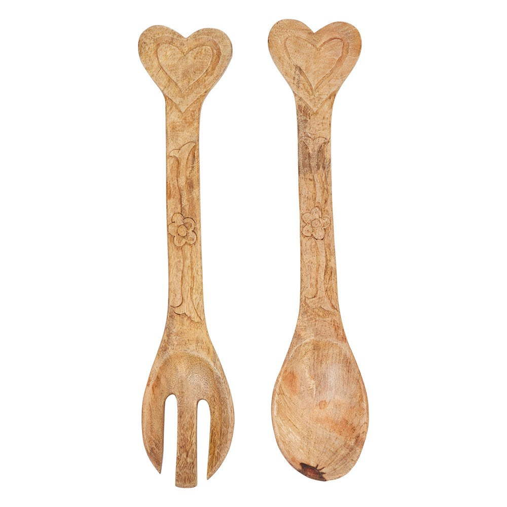 Heart Handle Salad Servers
