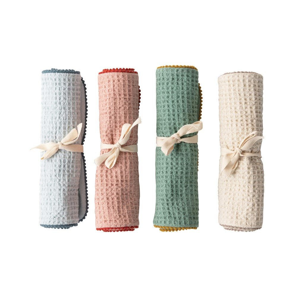 Burp Cloth w/ Pom Pom Trim