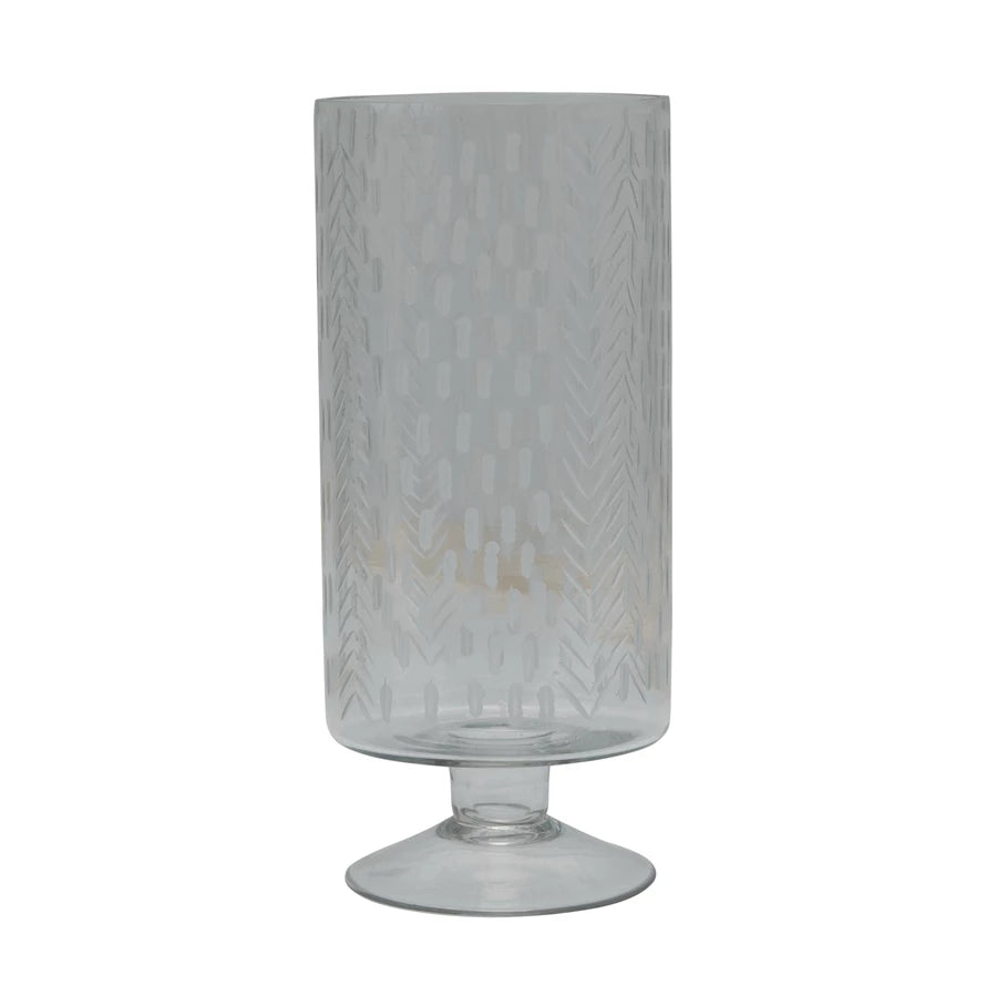 11" Footed Vase w/ Pattern