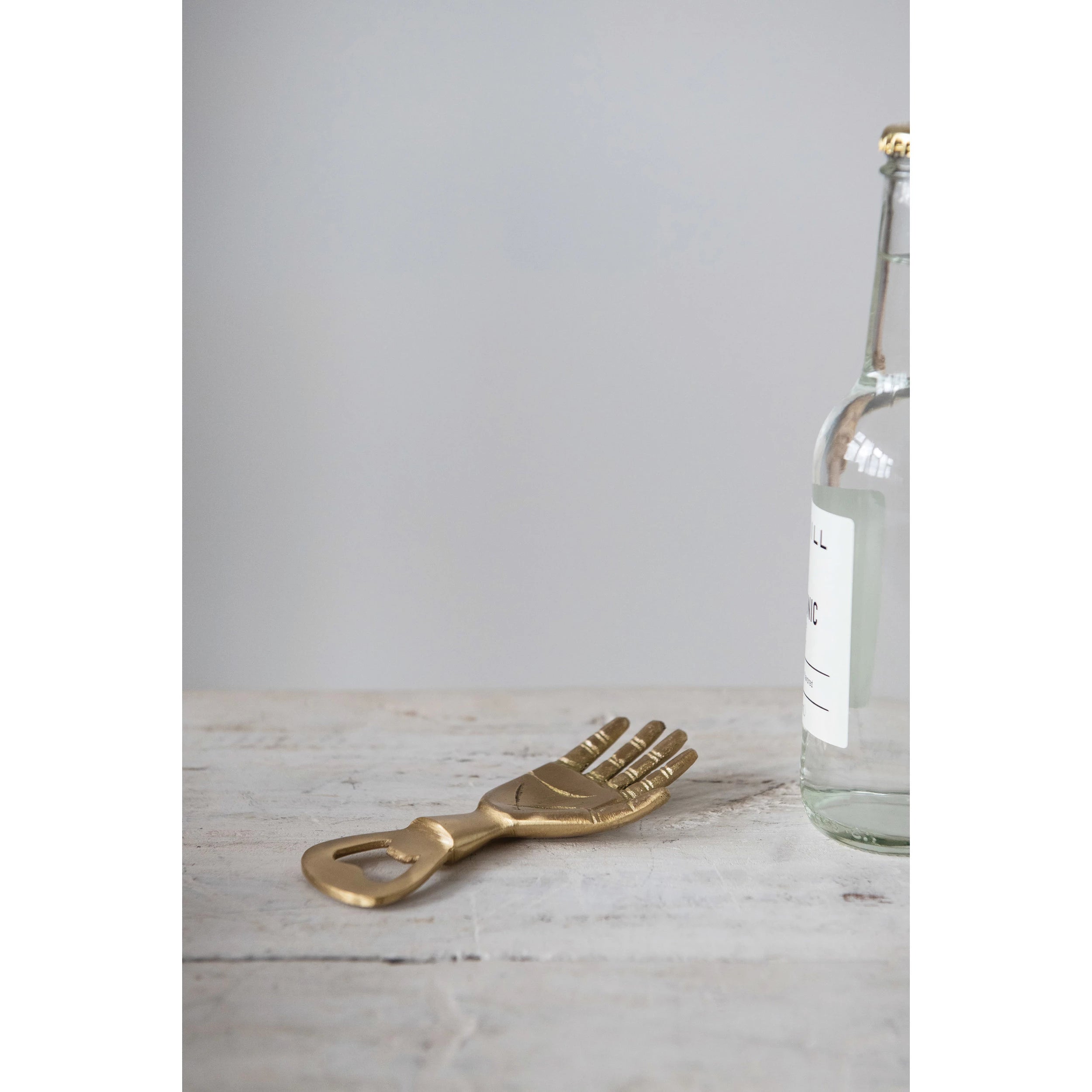 5" Brass Hand Bottle Opener