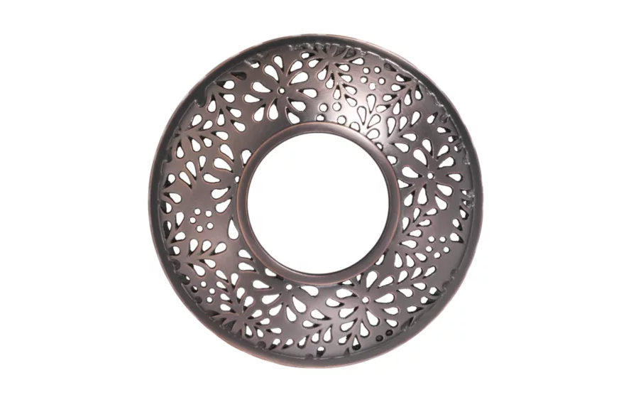 Bronze Floral Candle Topper