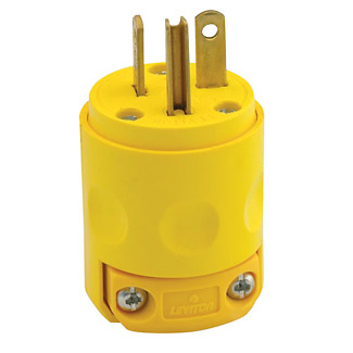 20A 125V Yellow Cord Cap
