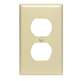 1G Duplex Receptacle Plate