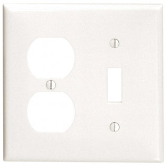 2G Toggle Switch x Duplex Receptacle Plate