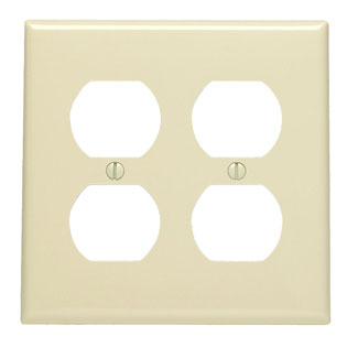 2G Duplex Receptacle Plate