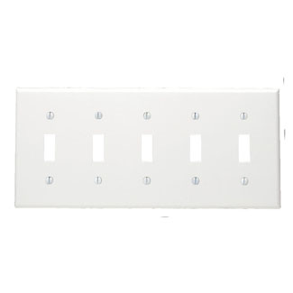 White Toggle Switch Plates