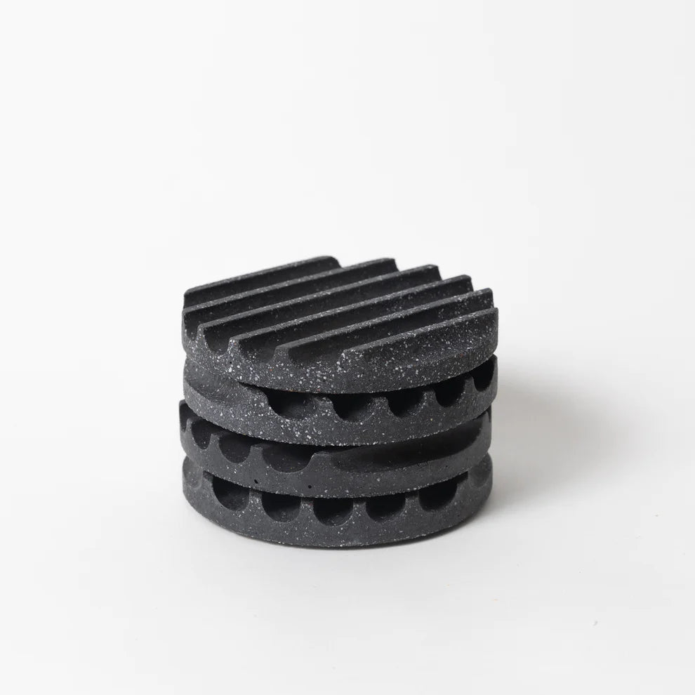 Black Terrazzo Coaster Set/4