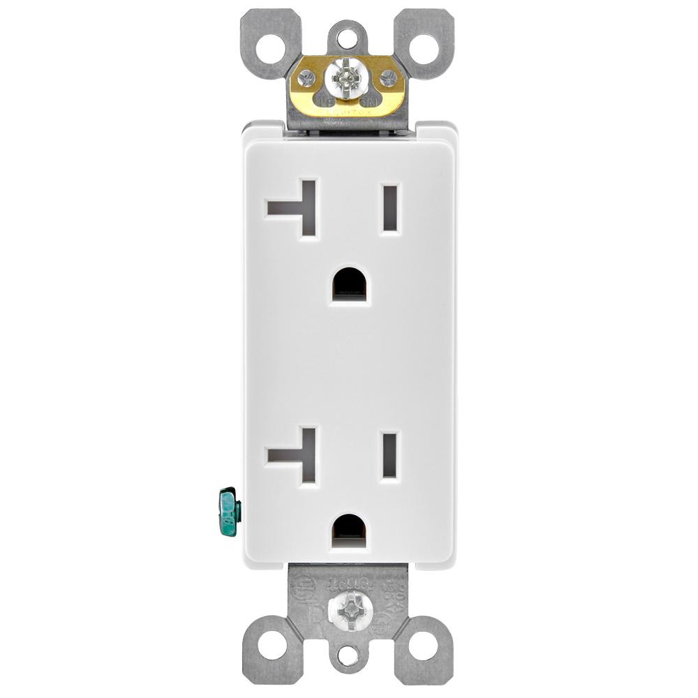 20A Tamper-Resistant Decora Duplex Receptacle