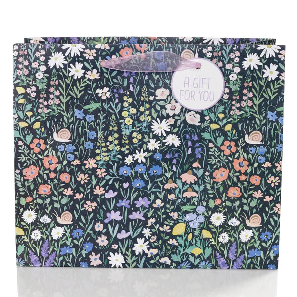 Purple Florals Med. Gift Bag