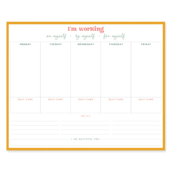 Self Care Weekly Deskpad