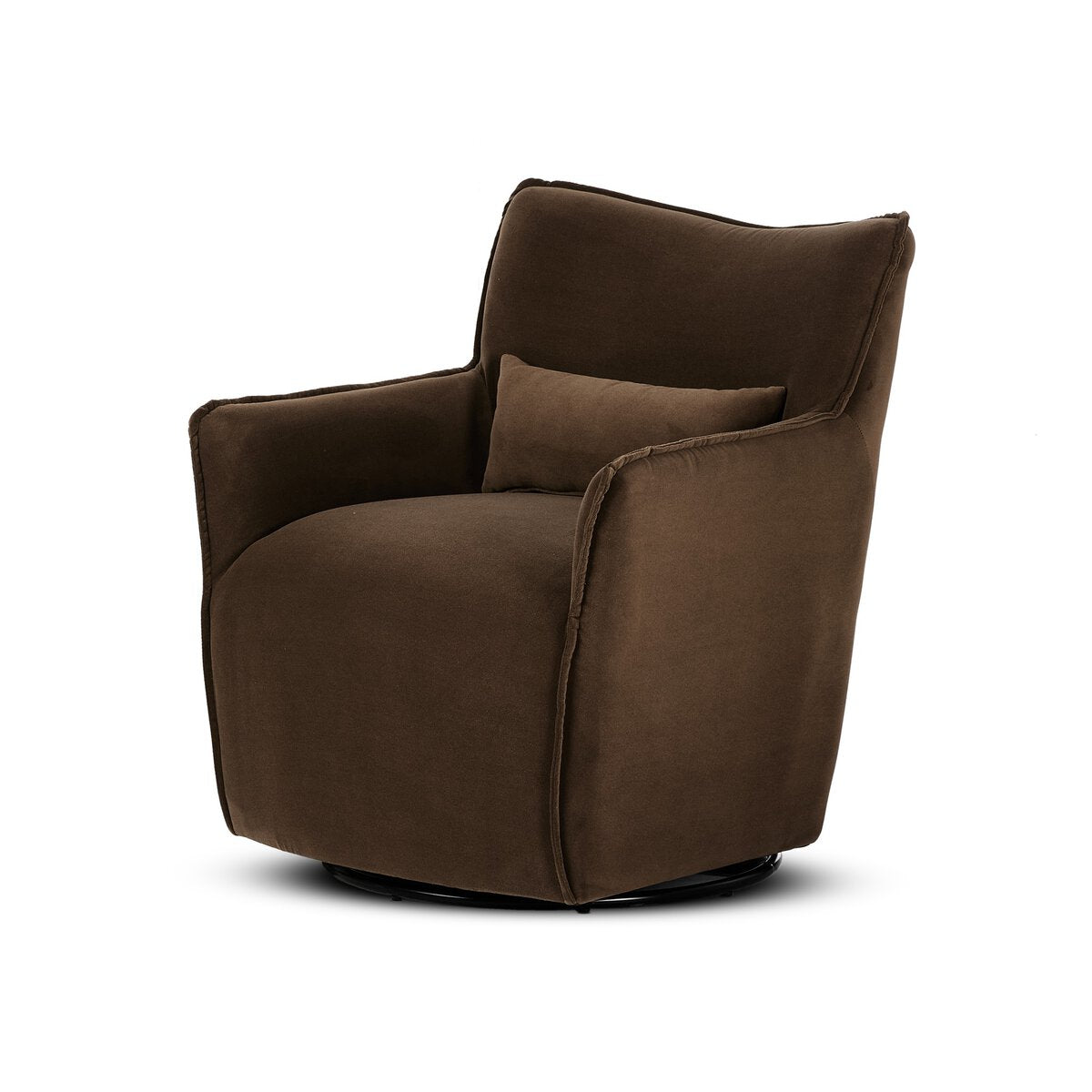 Kimble Swivel Chair - Coffee