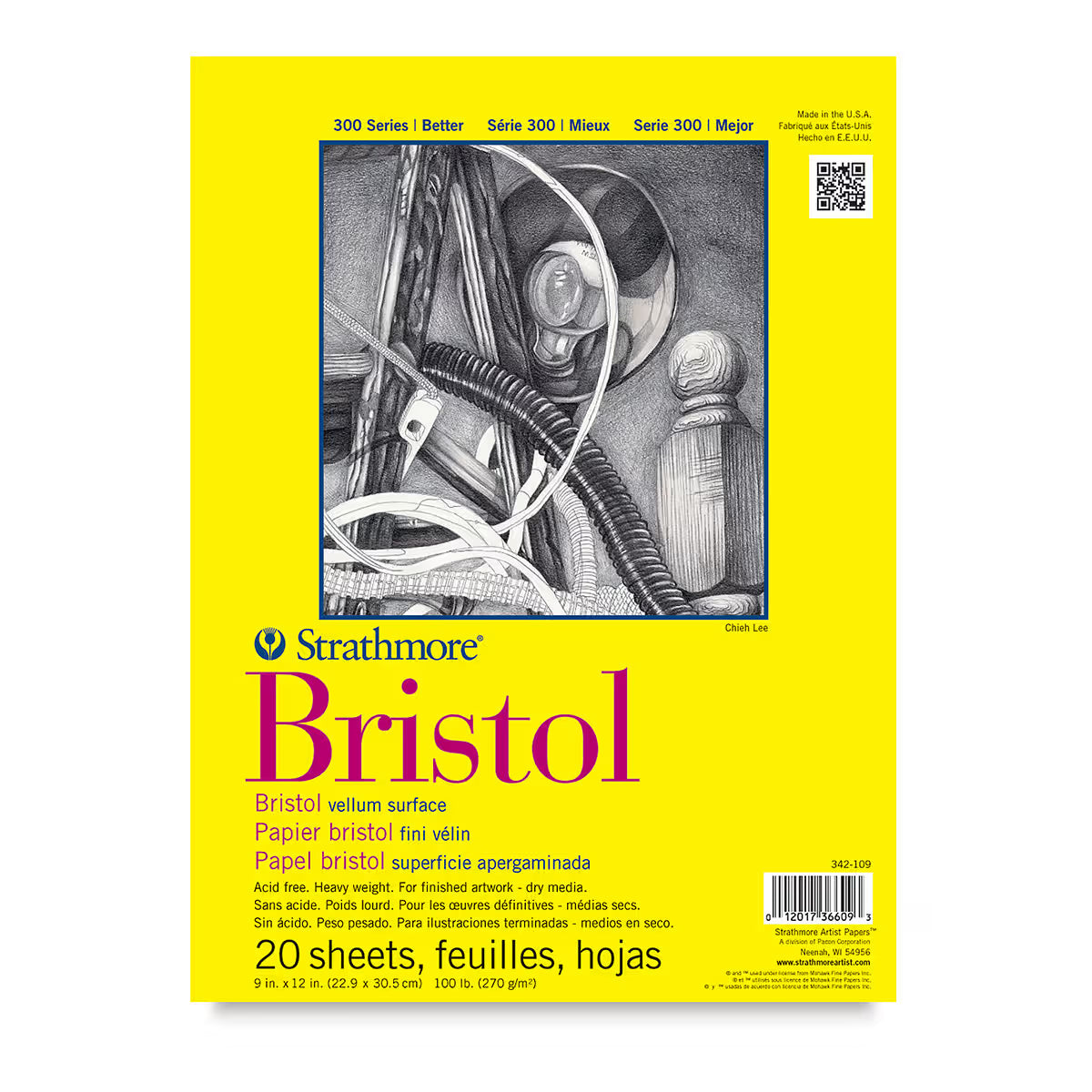 SM Bristol Vellum Pad, 9x12