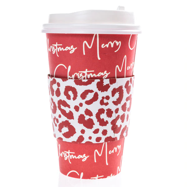 Leopard Merry Christmas Cup