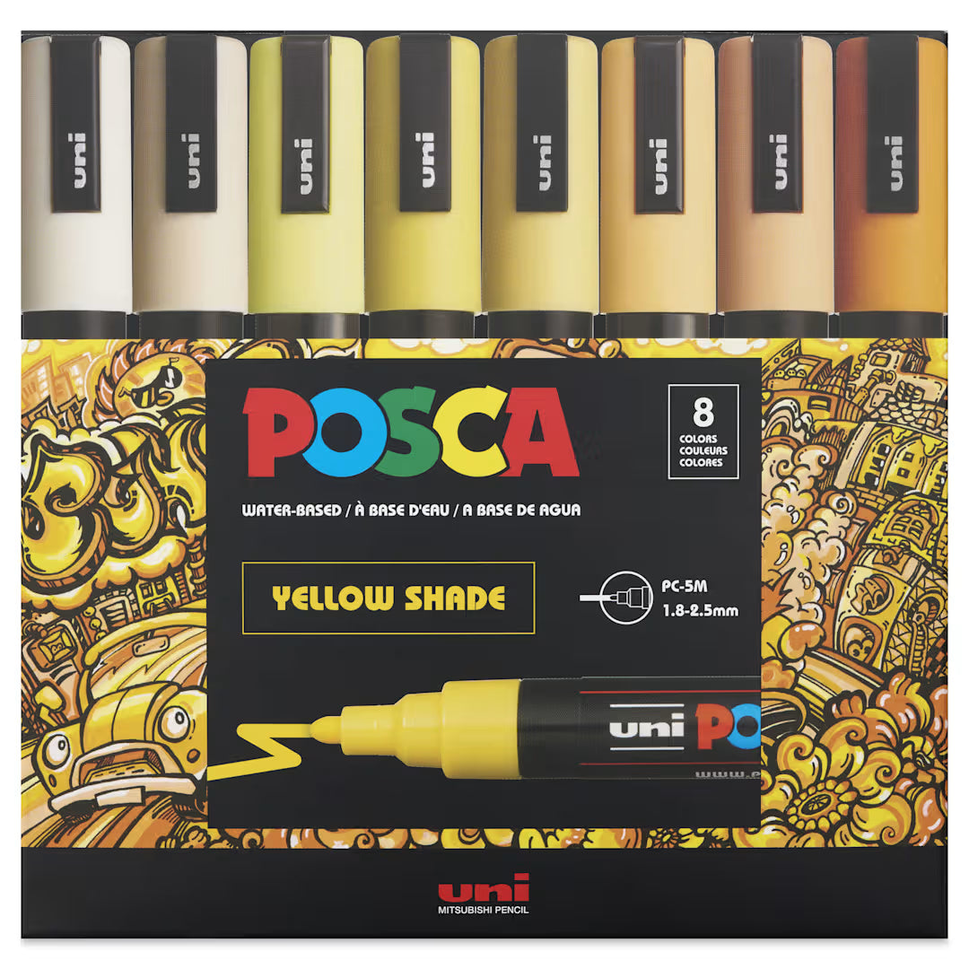 PC-5M Paint Marker 8/Set, Yell