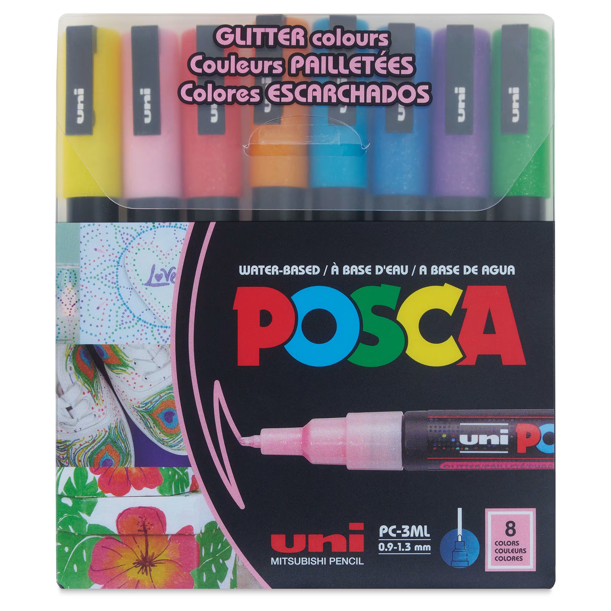 PC-3M Paint Marker 8/Set,Glitt
