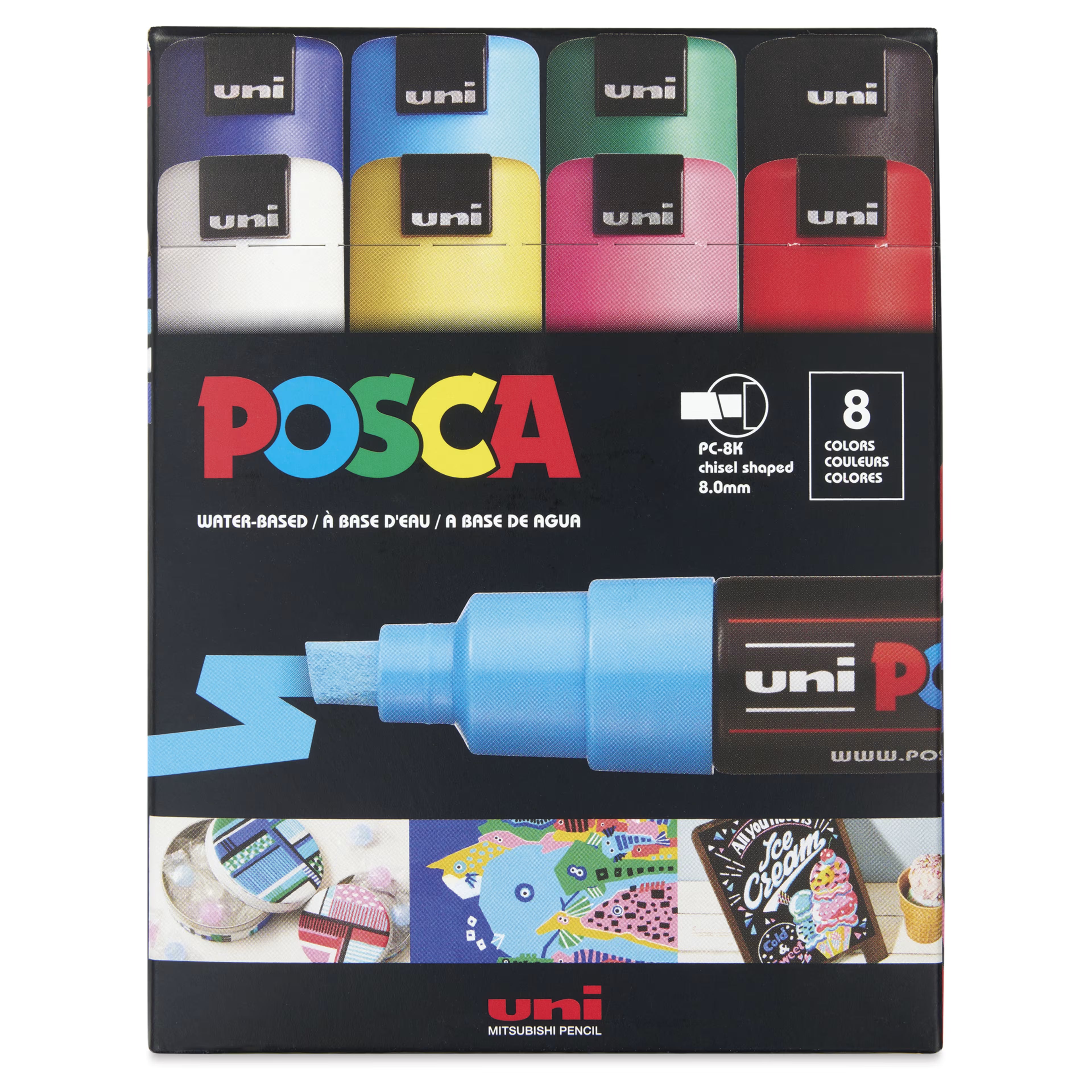 Posca PC-8K Marker,8pk/Classic