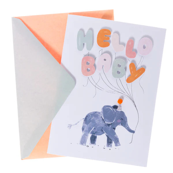 Elephant Baby Handmade Card