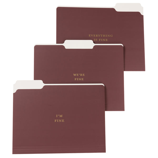 Burgundy File Folder