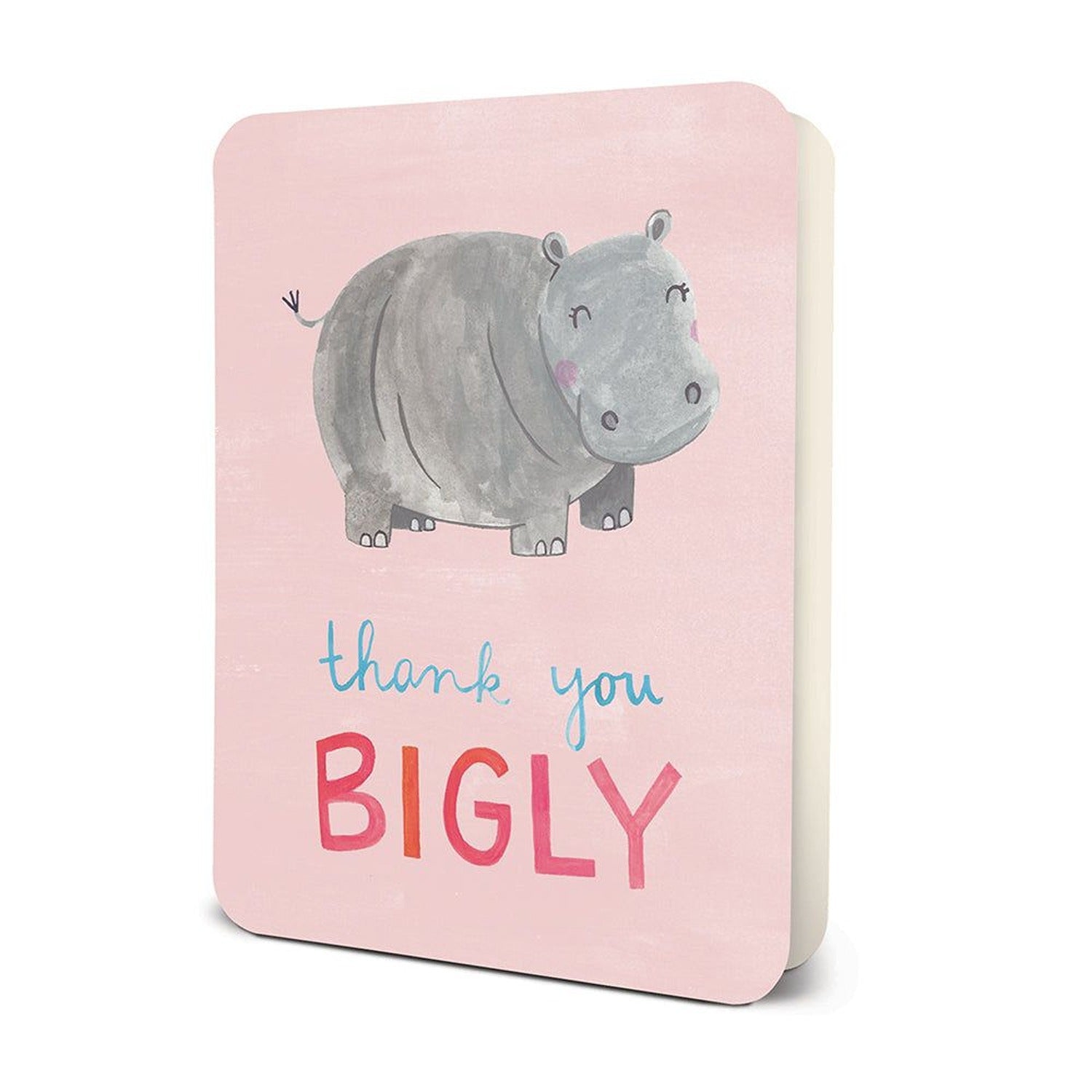 Thank You Bigly Hippo Card