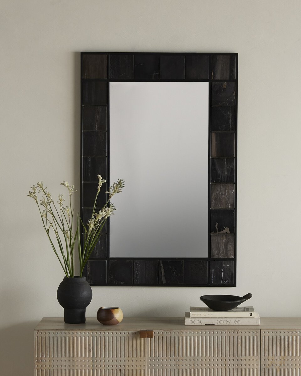 Rigel Dark Wood Mirror