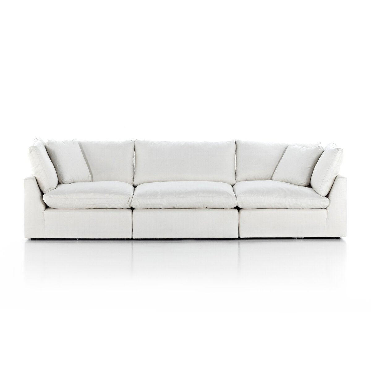Stevie 3pc Sectional, Ivory