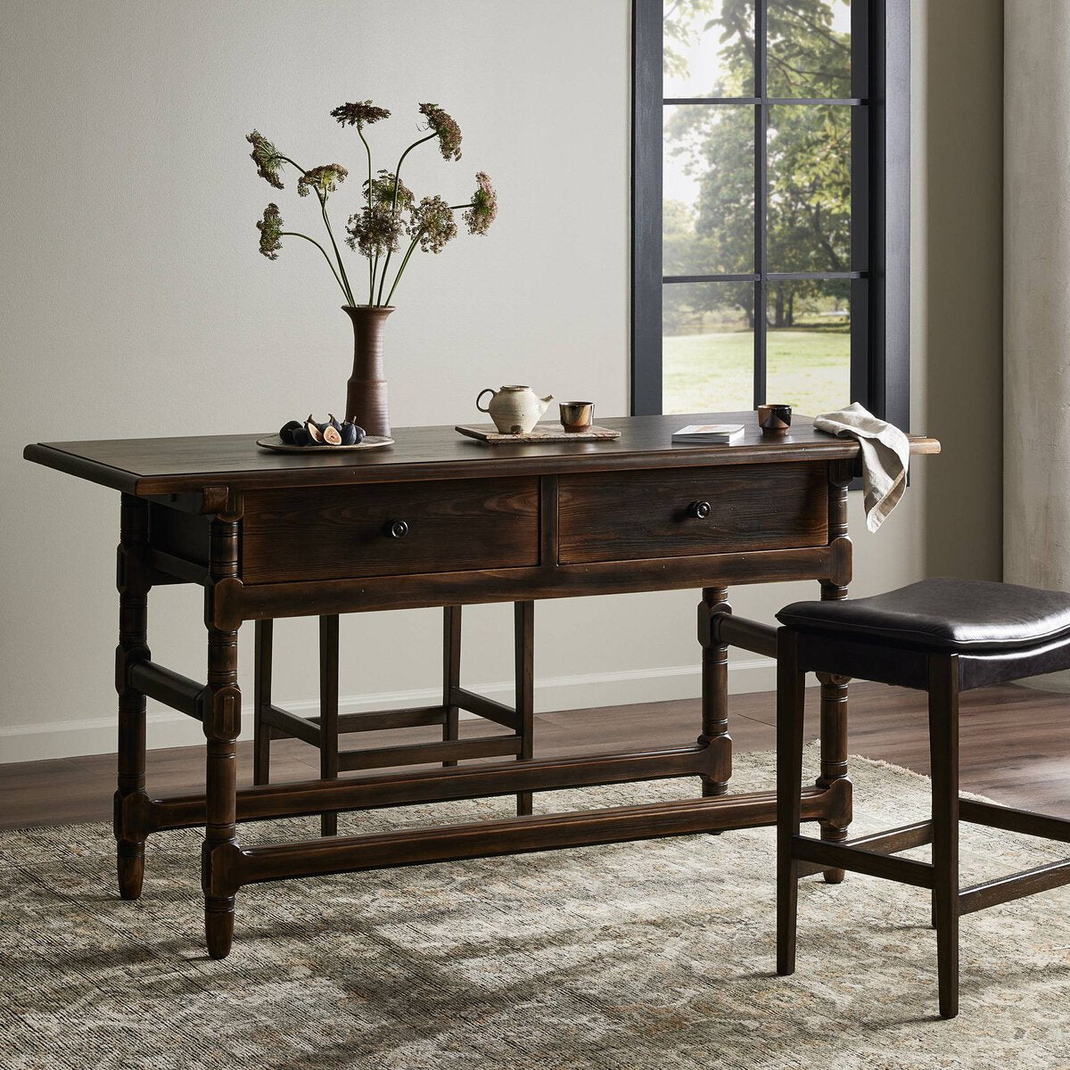 Colonial Table, Aged Brown