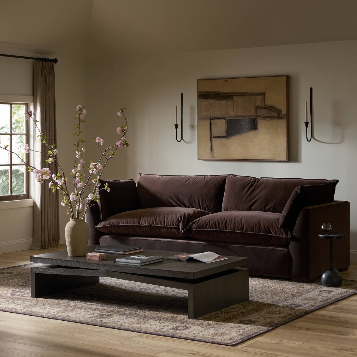 108" Kosa Sofa - Surrey Cocoa