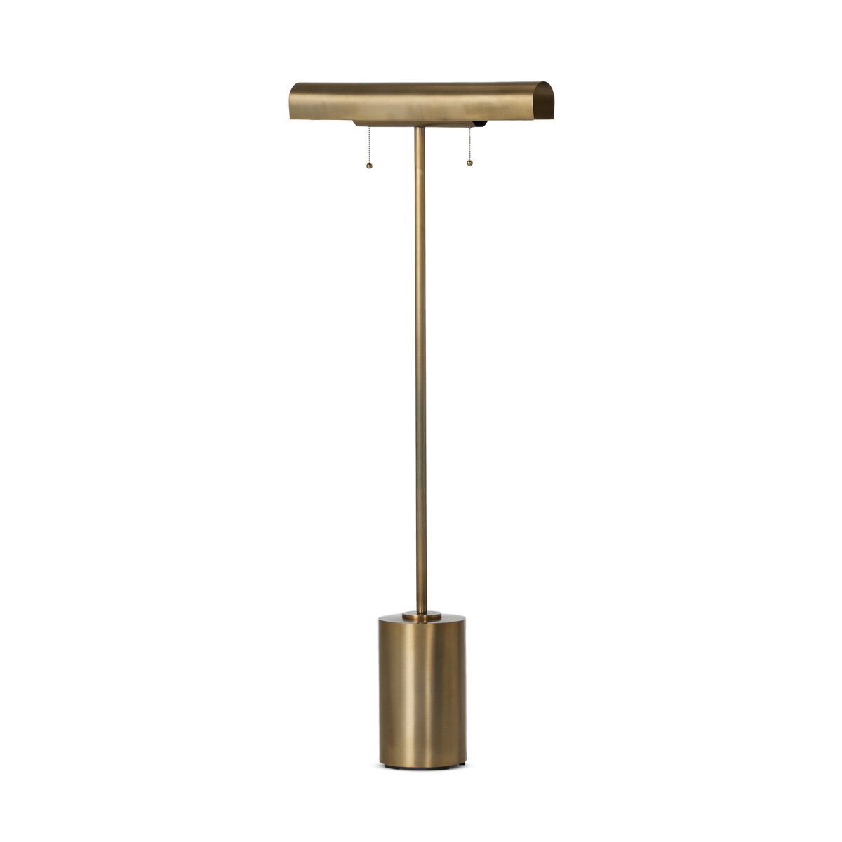 Luther Floor Lamp, Aged Brass