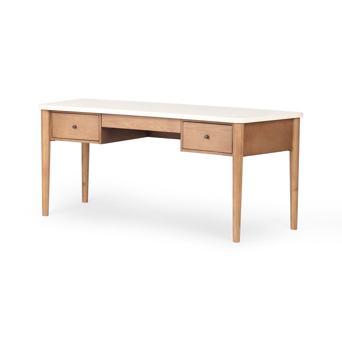 Lorna Desk, Amber/Marble