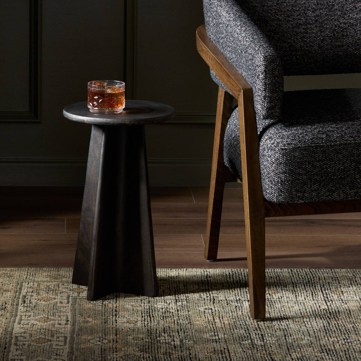 Remo End Table, Bronze