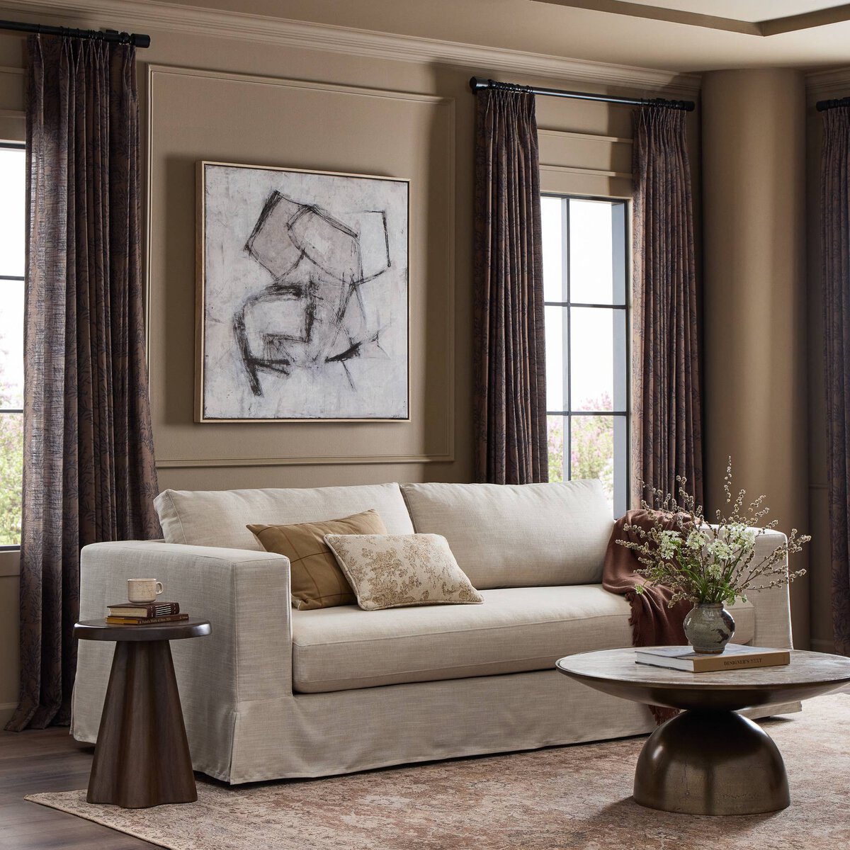 Tovana 95" Sofa, Parchment