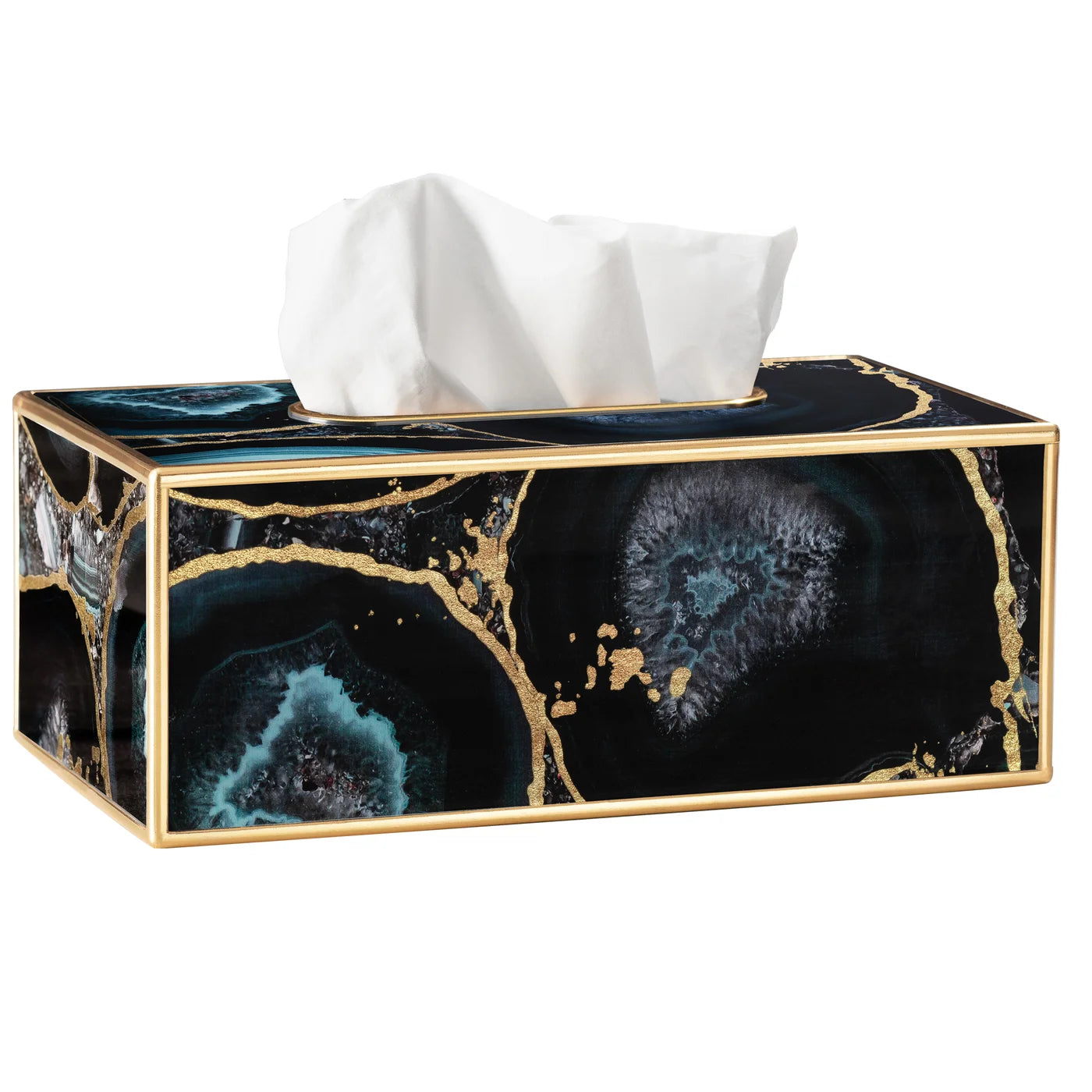 Savoy Agate Rec Tissue Holder