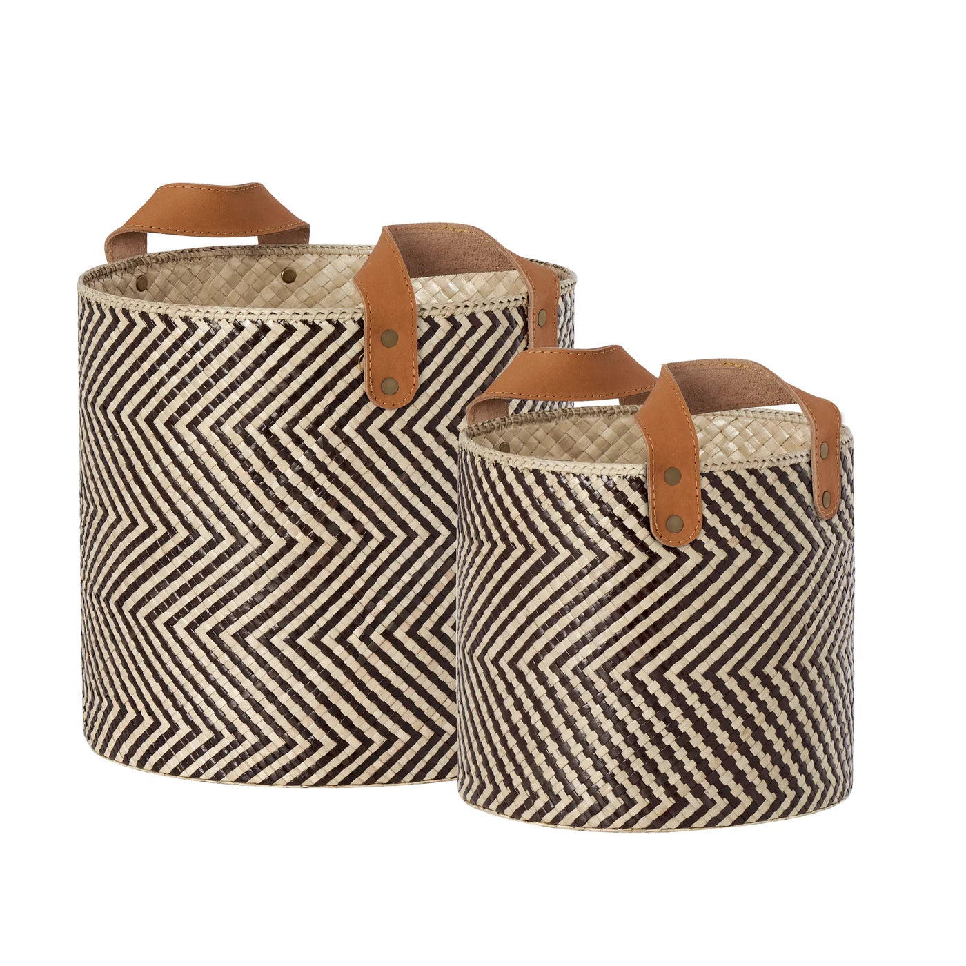 Pandan Chevron Storage Basket