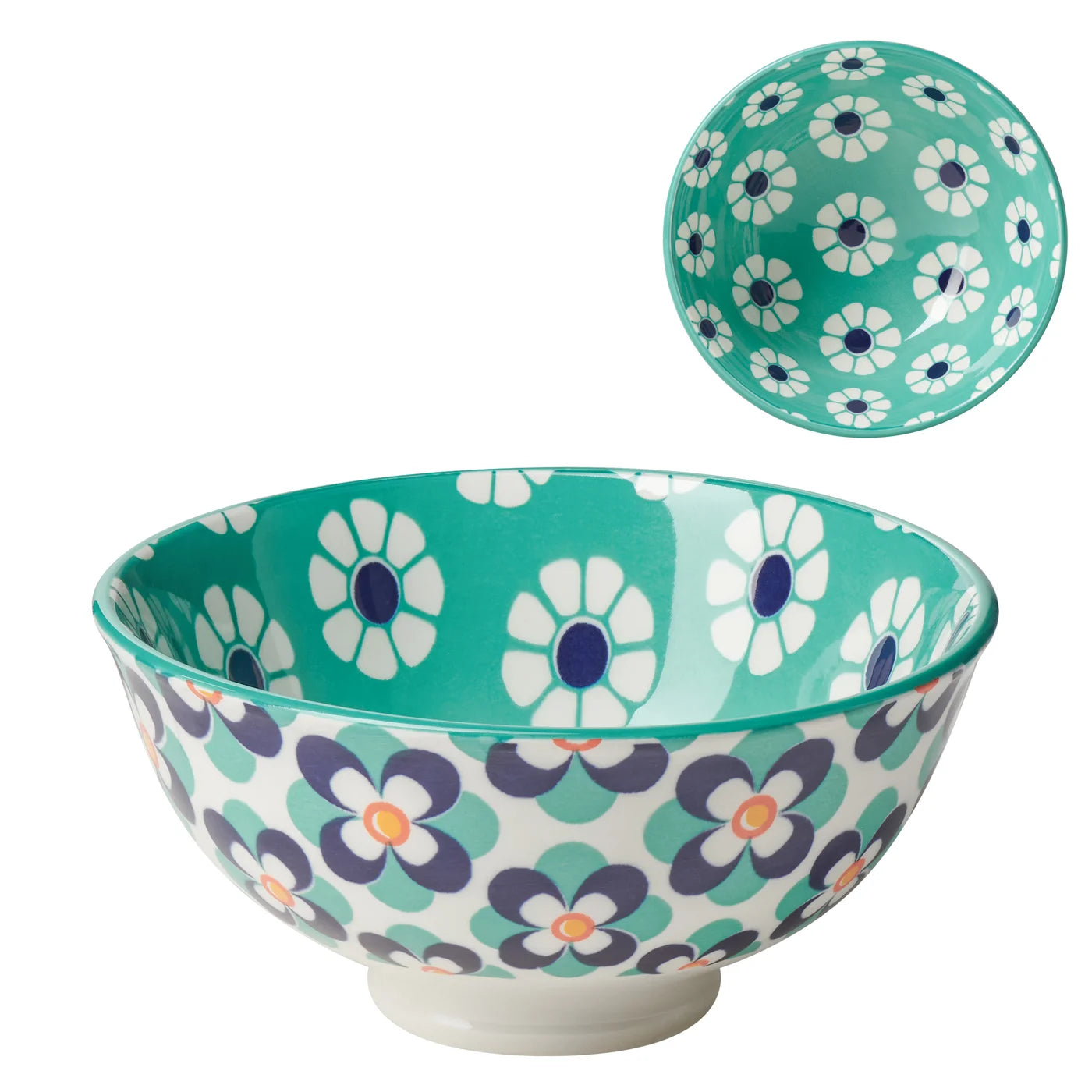 8" Kiri Bowl - Blue Daisy