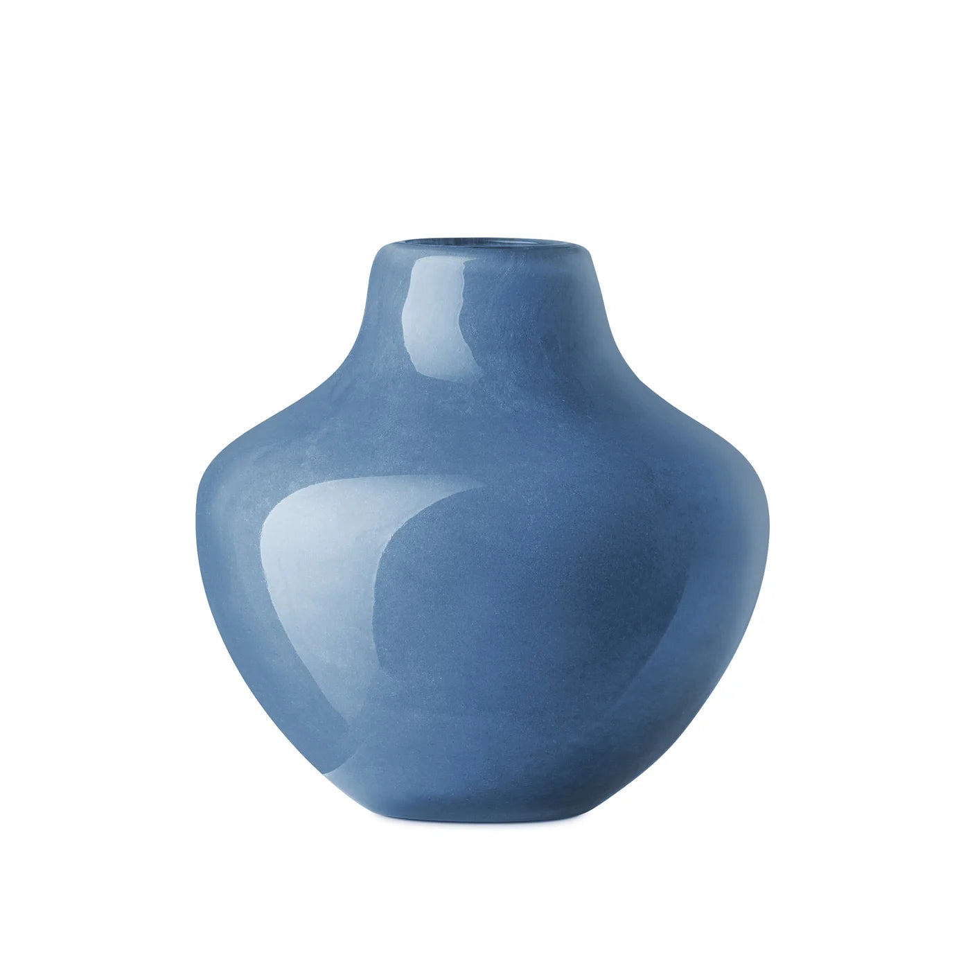 Opaque Gourd Vase, 4"/Blue