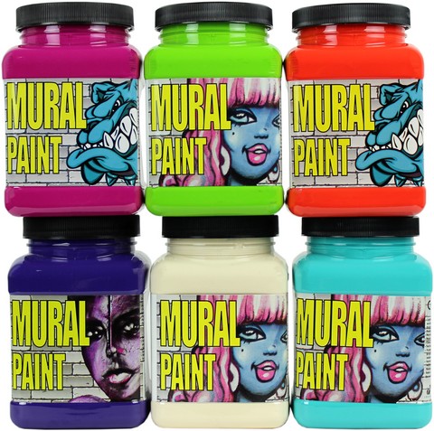 Mural Paint, Bright/16oz