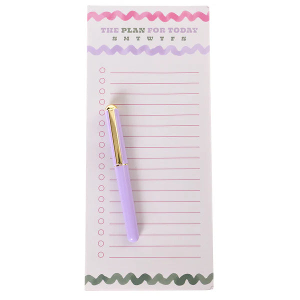 Bright Squiggle Notepad & Pen