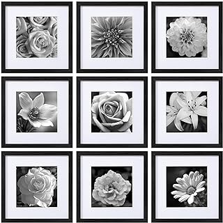 9 Piece Sq Gallery Set - Black