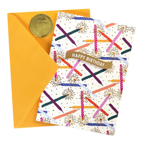 Happy Bday Multi Candles Card