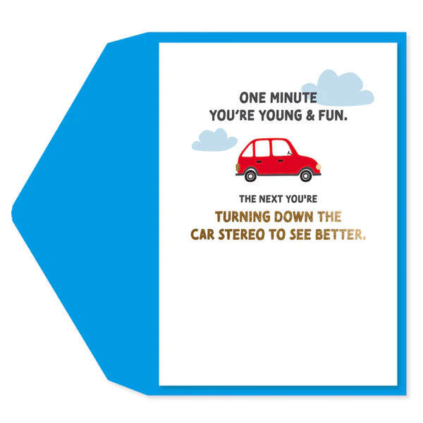 Car Stereo Birthday Card