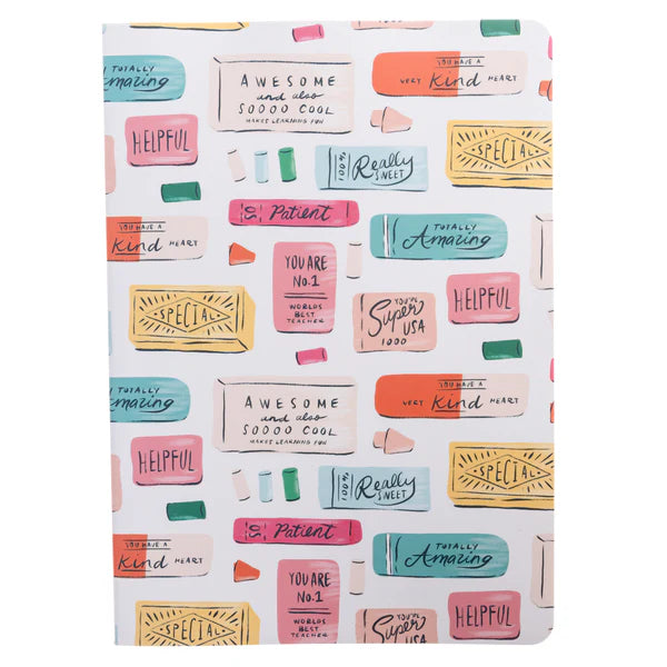 Colorful Erasers 6x8 Journal