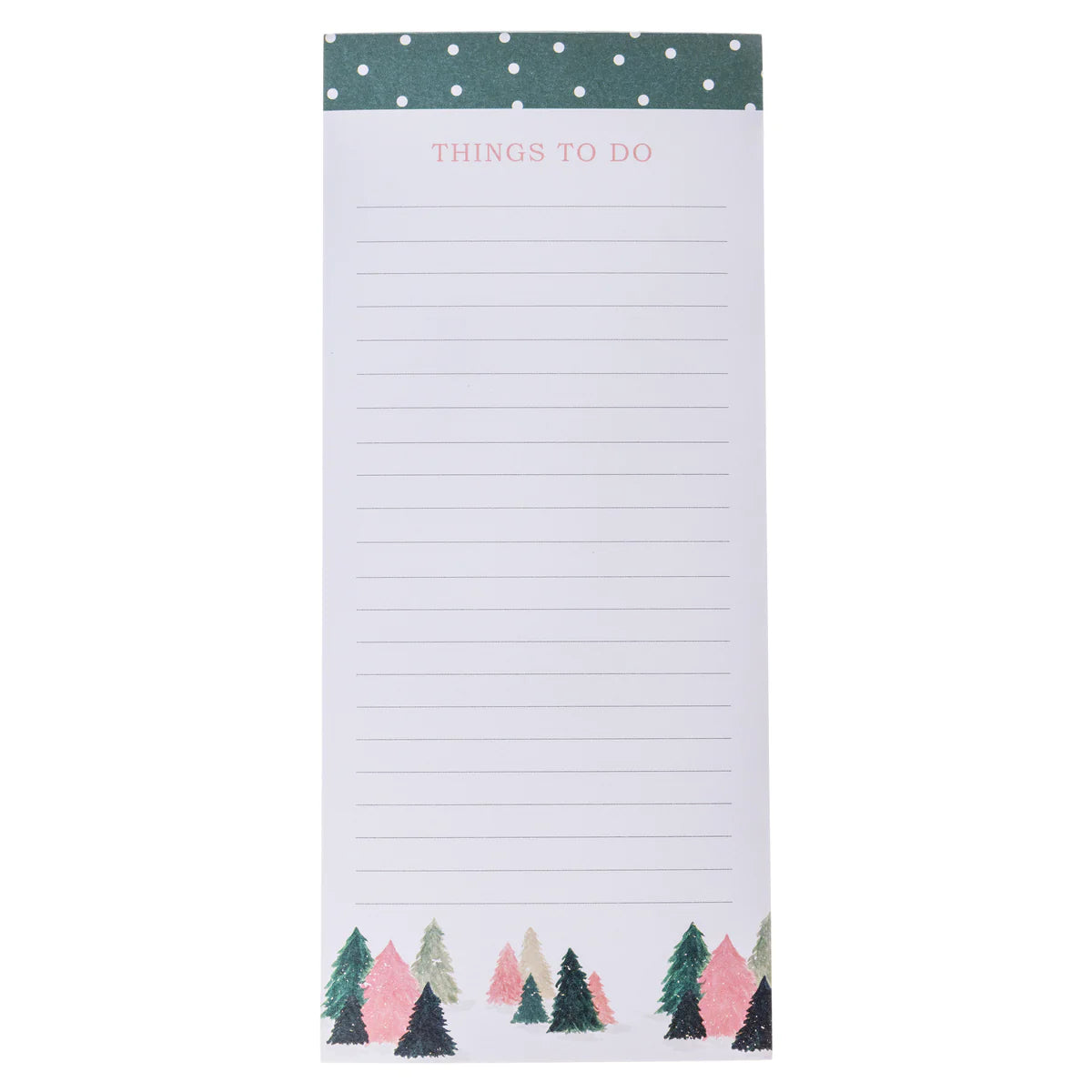 Pink/Gr Trees Magnetic Notepad