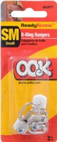 D-Ring Hanger, 1-Hole/2pk/Sm