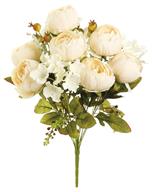 19" Mix Peony/Hydrangea, Cream