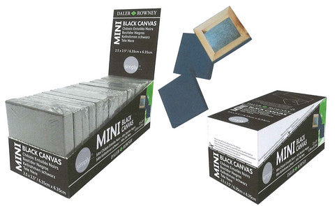 2.5x2.5 Mini Canvas, Black