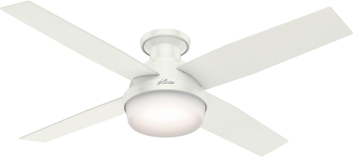 52" Dempsey Low Profile Fan with Light