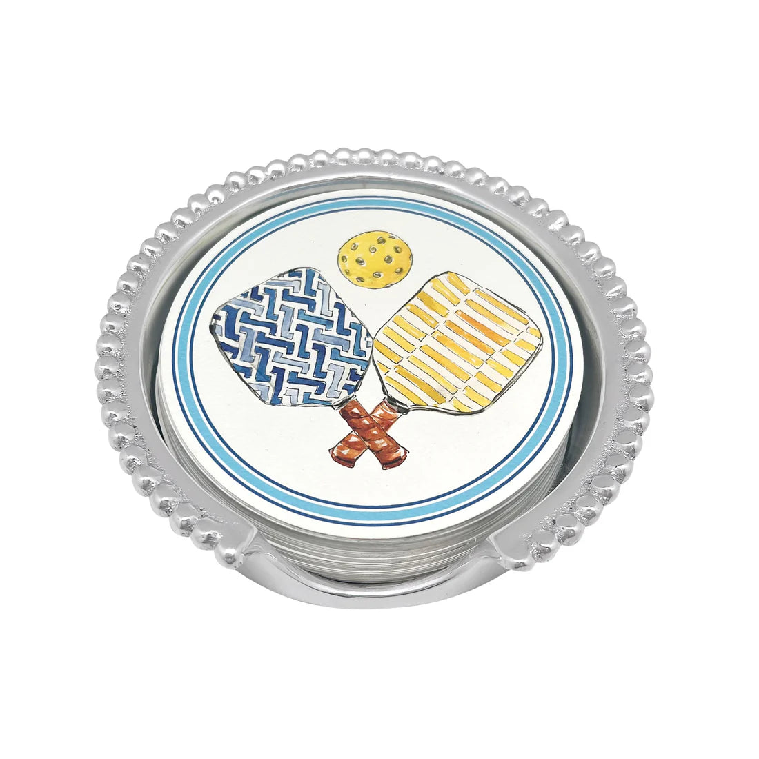 Pickleball Paddle Coaster Set